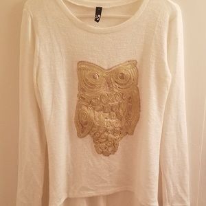 Sequin Owl Sweater